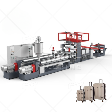 ABS PC Two Lines Luggage  Sheet Extruder Machine